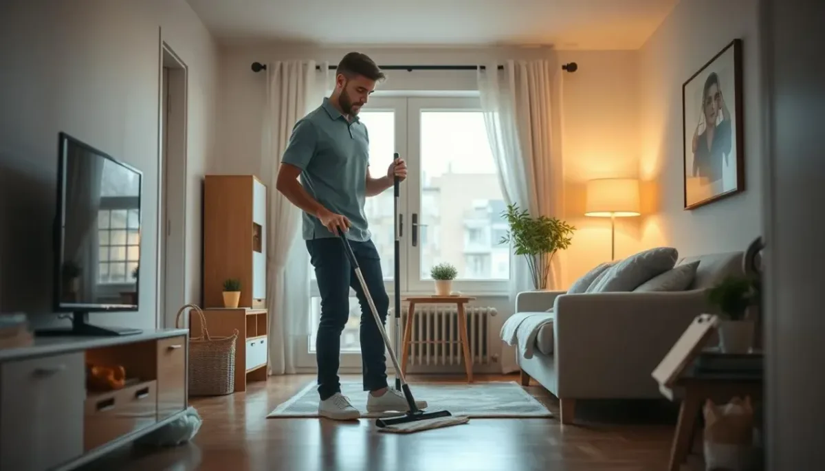 pulizie casa uomo single