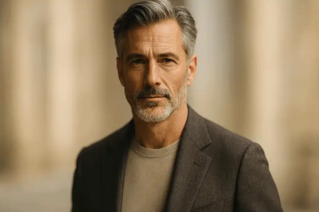 Come cambia il viso di un uomo a 50 anni