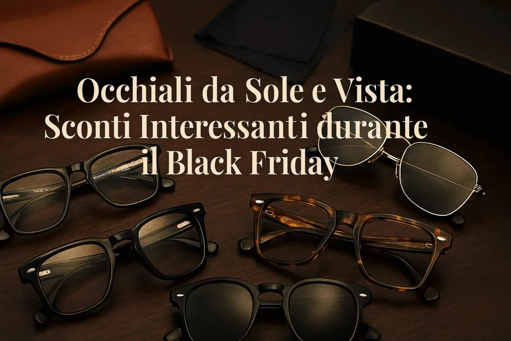 Occhiali da sole e da vista, occhio agli sconti interessanti durante il Black Friday 2025