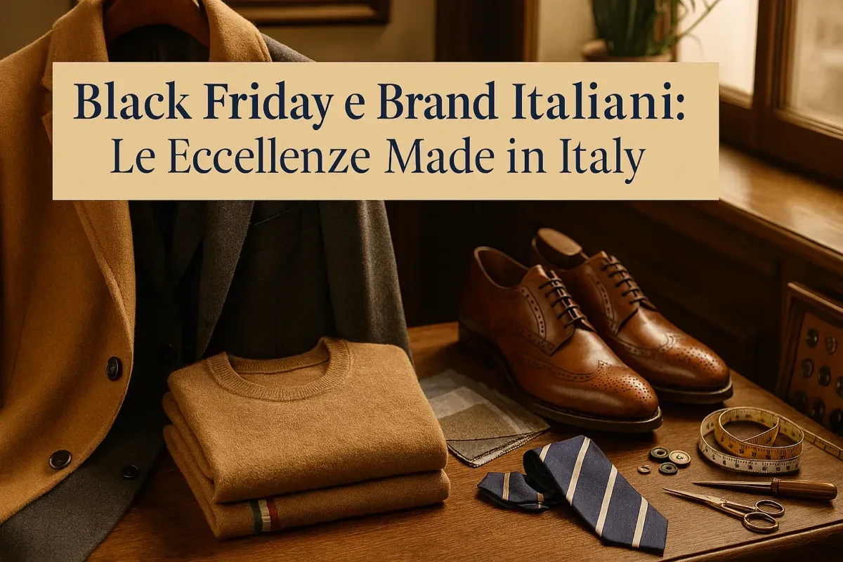 Black Friday 2025 e brand italiani: le eccellenze che un uomo non può perdere