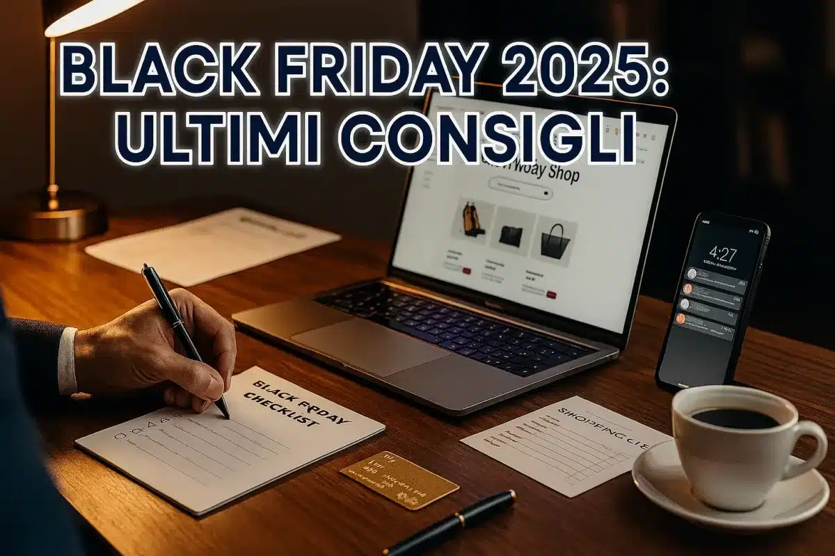 Ultimi consigli per un uomo prima degli acquisti nel Black Friday 2025
