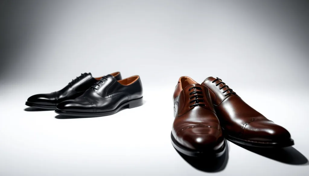 scarpe uomo nero marrone