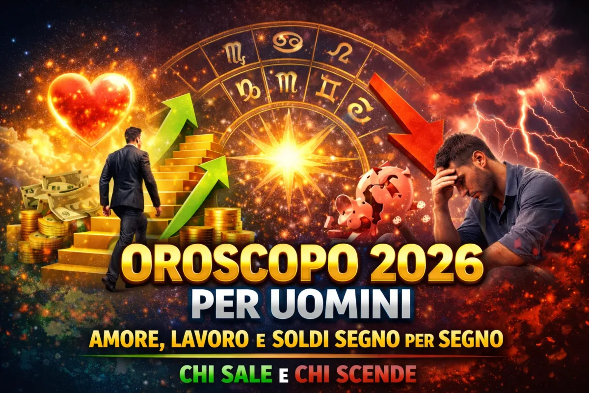 Ecco l’oroscopo annuale 2026 dedicato agli uomini, basato sulle principali tendenze astrologiche internazionali raccolte da numerose previsioni globali escludendo fonti italiane e integrate in modo unico per un pubblico maschile