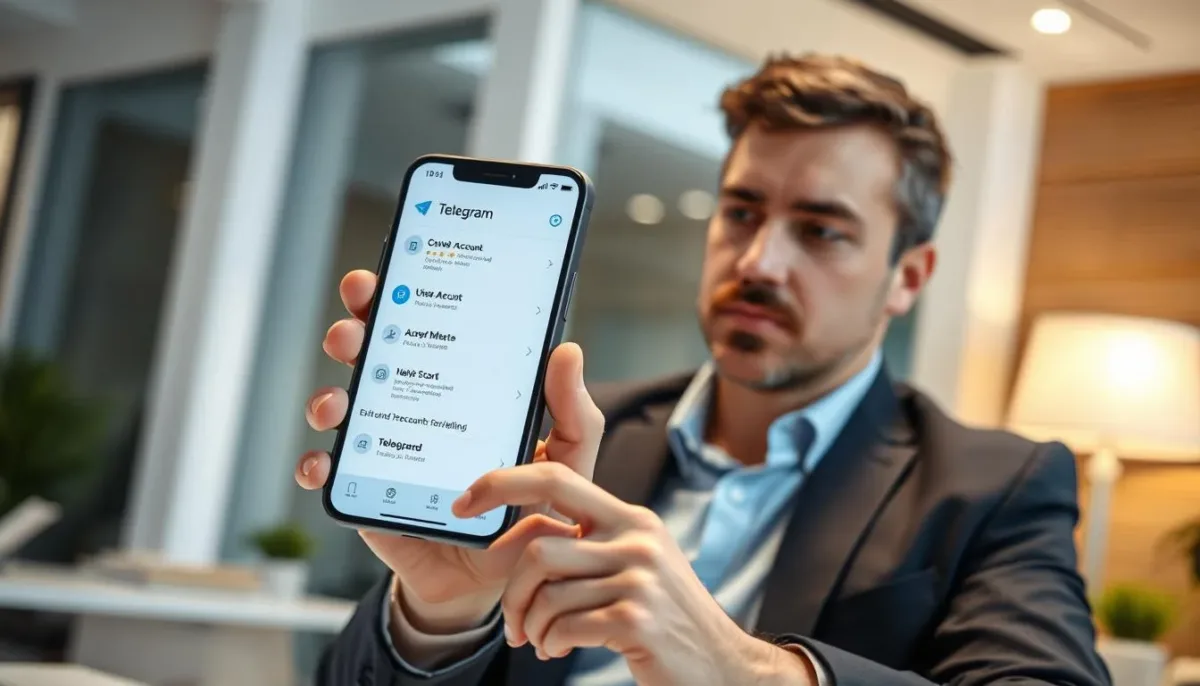 eliminare un account telegram