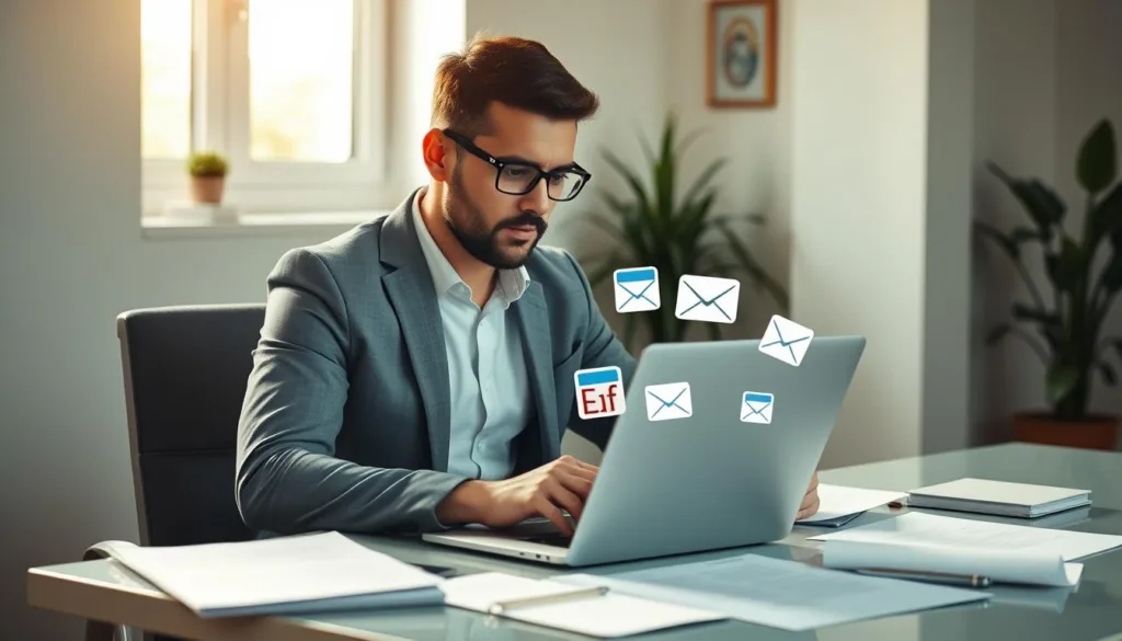 gestire allegati email