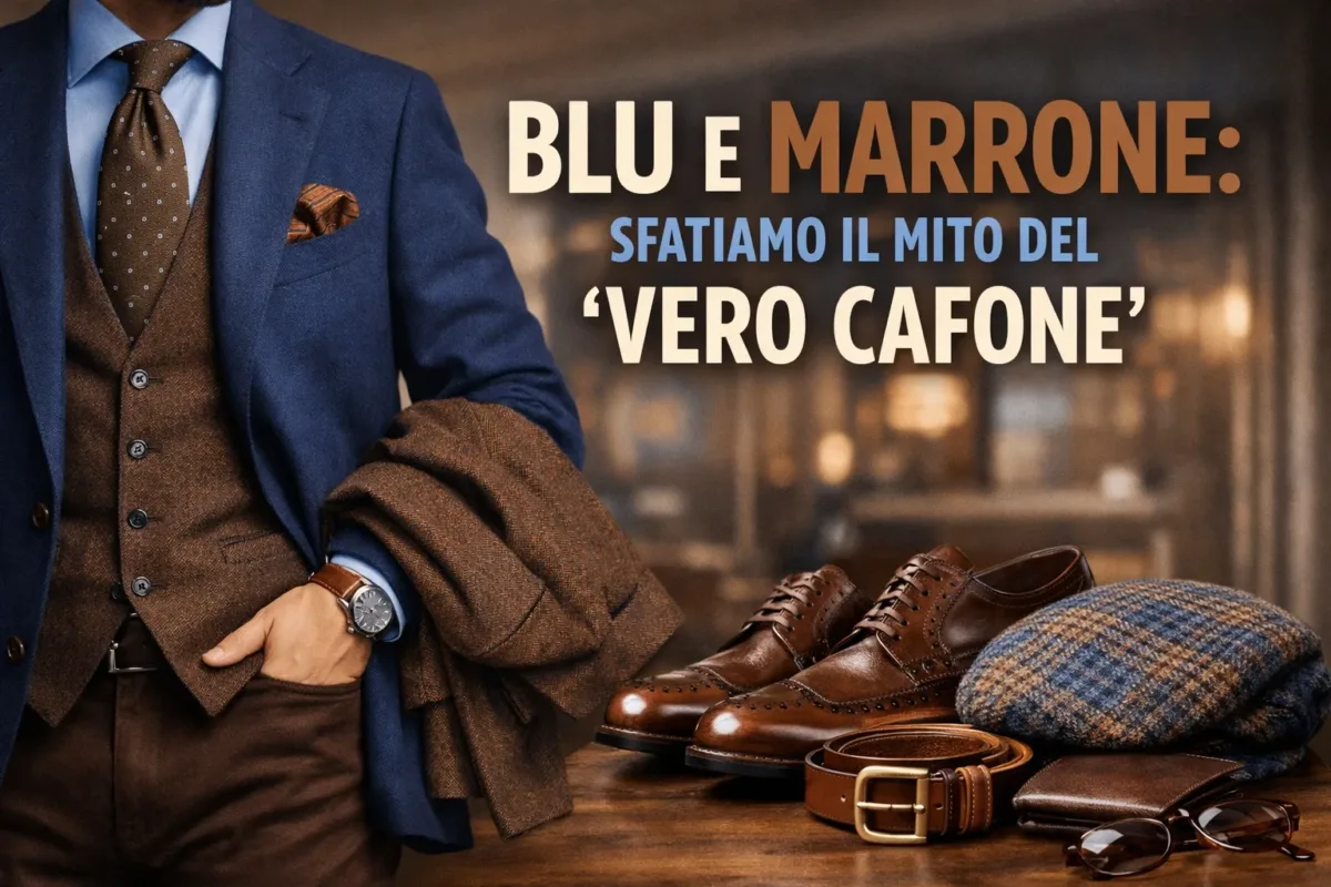 come abbinare blu e marrone