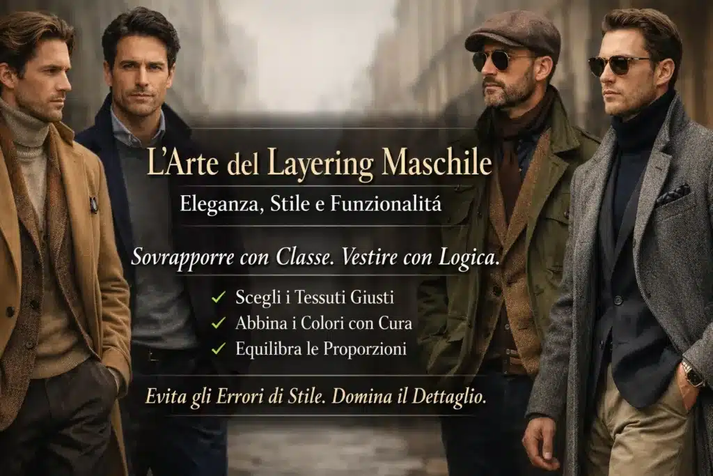 Questo articolo spiega cos’è il layering, come applicarlo con criterio, quali capi scegliere e quali errori evitare.