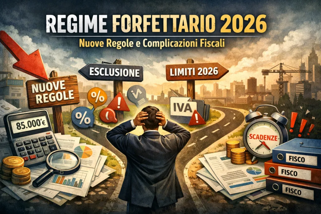 Il regime forfettario per il 2026 introduce nuove complicazioni fiscali che impattano partite IVA e piccoli imprenditori