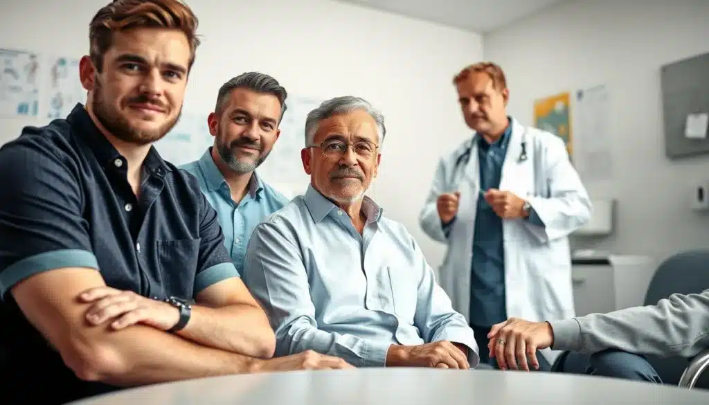 check-up uomo diverse età