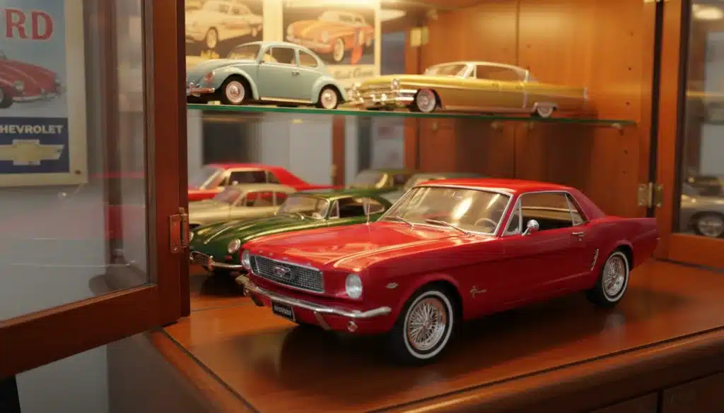 collezione auto d'epoca in miniatura