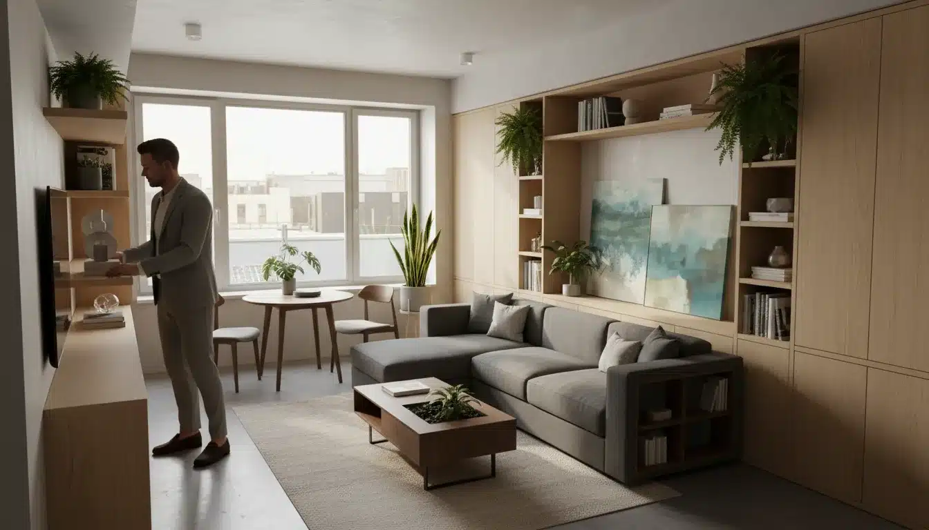 arredamento casa piccola uomo