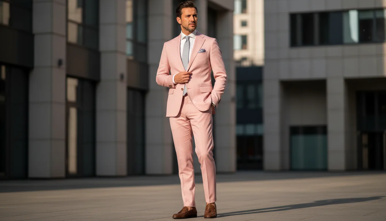 colore rosa uomo