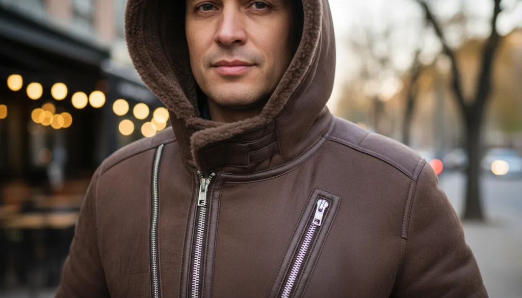 dettagli tecnici zip cappuccio