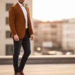 giacca scamosciata uomo