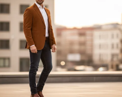 giacca scamosciata uomo