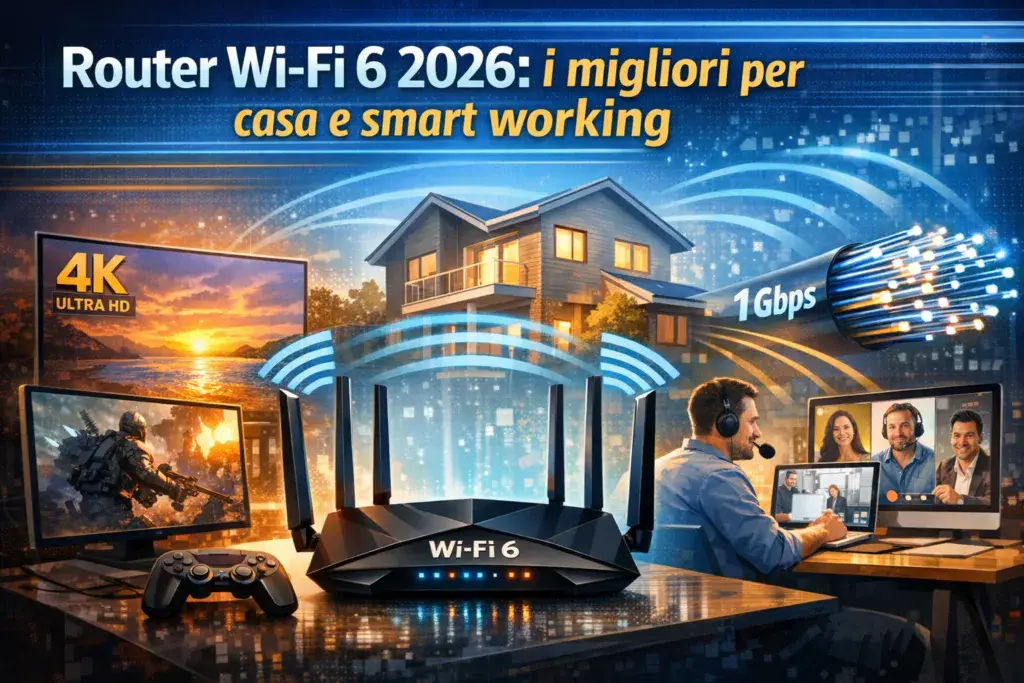 Router Wi-Fi 6 2026 i migliori per casa e smart working