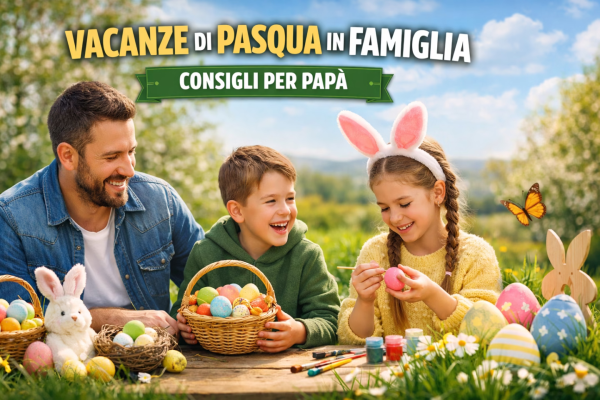 Vacanze di Pasqua con i figli: guida pratica per papà su come organizzare le giornate senza stress. Scopri idee semplici, attività condivise e consigli utili per vivere tempo di qualità in famiglia.