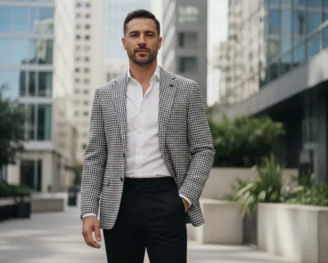 pied de poule outfit