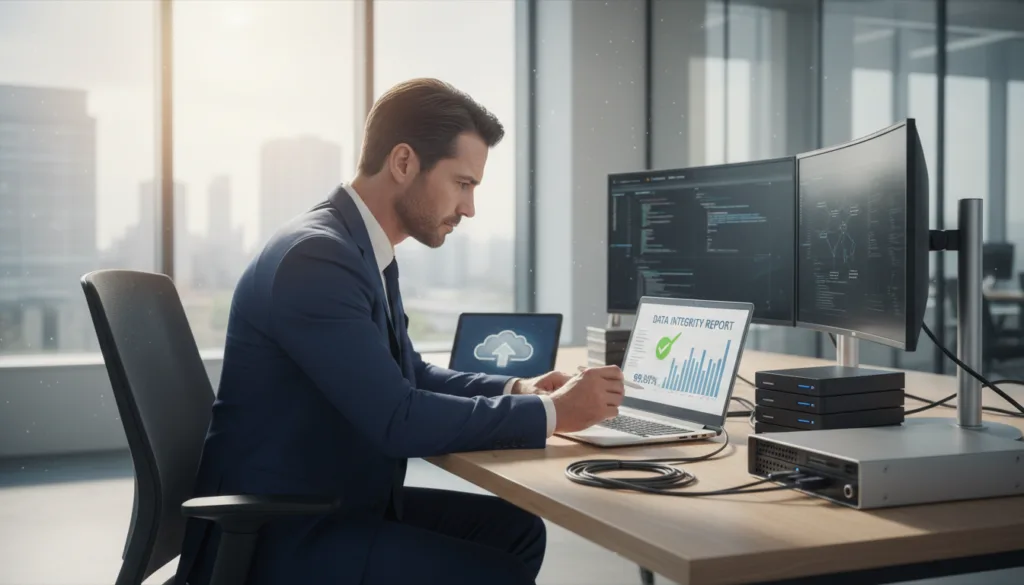 verifica integrità backup dati