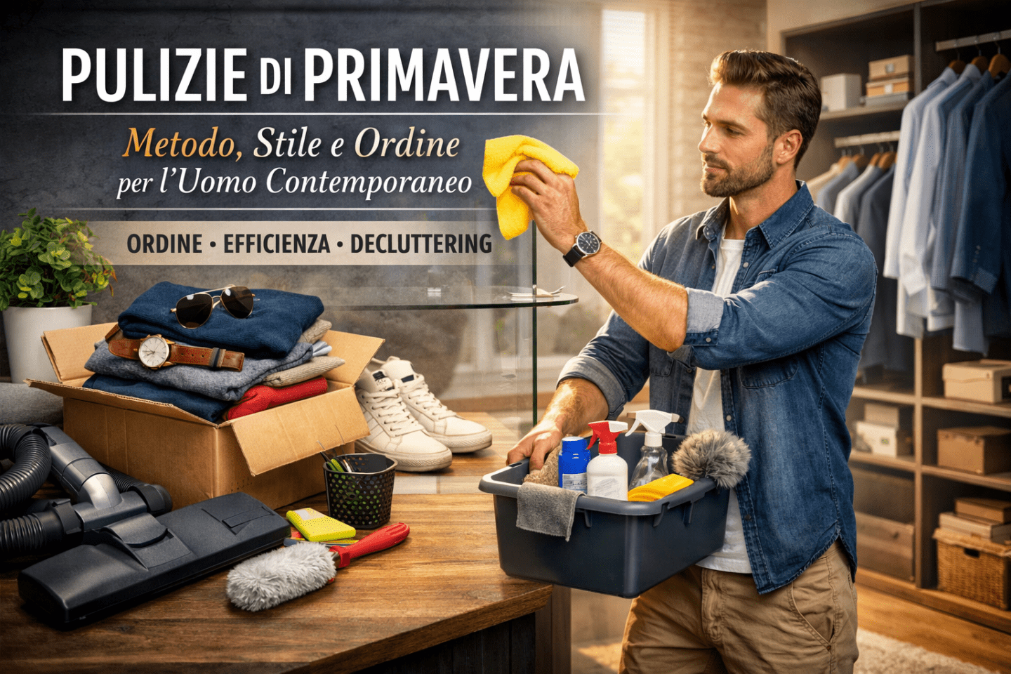 Pulizie di Primavera: la Guida Pratica per l'Uomo che Cura il Proprio Spazio