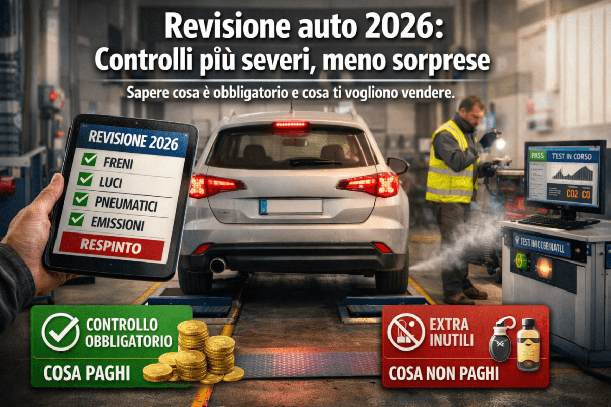 Revisione auto 2026: cosa controllano