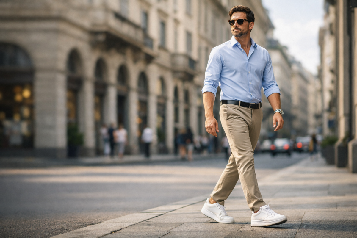 Vuoi guadagnare fino a 10 cm d'altezza senza rinunciare allo stile casual? Scopri i migliori modelli di sneakers con rialzo da uomo e come abbinarle.