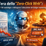 L’era dello "Zero-Click Web" su Google: come l’AI costringe a ridisegnare l'allocazione del budget marketing.