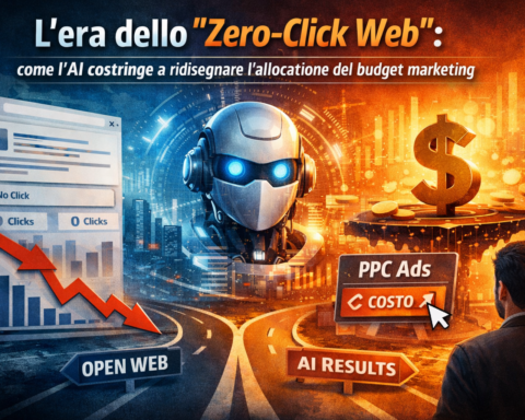 L’era dello "Zero-Click Web" su Google: come l’AI costringe a ridisegnare l'allocazione del budget marketing.