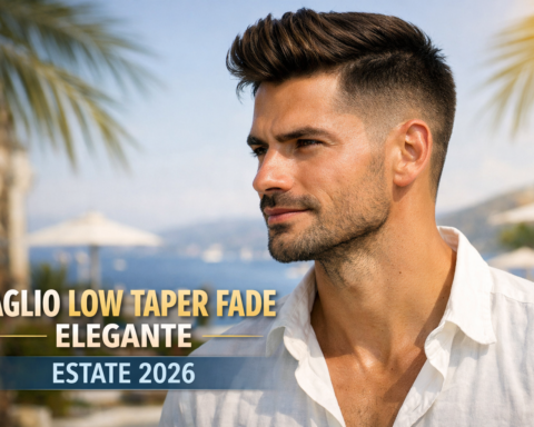 L'estate 2026 segna il trionfo definitivo del taper fade inteso come opera di alta sartoria tricologica: una sfumatura graduale, morbida e studiata millimetricamente per armonizzarsi con le proporzioni del viso.