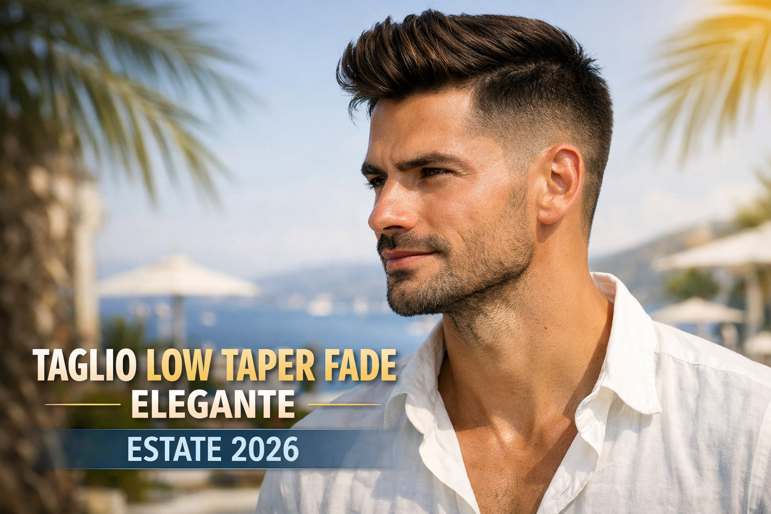 L'estate 2026 segna il trionfo definitivo del taper fade inteso come opera di alta sartoria tricologica: una sfumatura graduale, morbida e studiata millimetricamente per armonizzarsi con le proporzioni del viso.