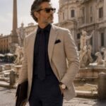A Roma, tra Piazza Navona e gli appuntamenti con clienti storici, lo stile deve trasmettere affidabilità, carattere e sicurezza senza apparire eccessivamente formale.