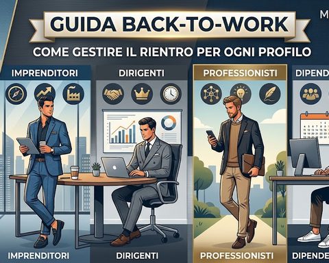 Guida Back-to-Work per Uomo: rientro al lavoro tra strategia, stile e efficienza