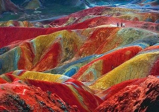 montagne arcobaleno di Zhangye