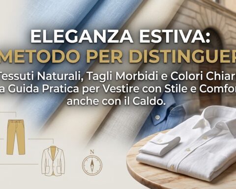 Vestire con eleganza durante l'estate richiede tre scelte precise: tessuti naturali e traspiranti come lino e cotone, vestibilità leggermente ampie che favoriscono la circolazione dell'aria, e una palette di colori chiari.