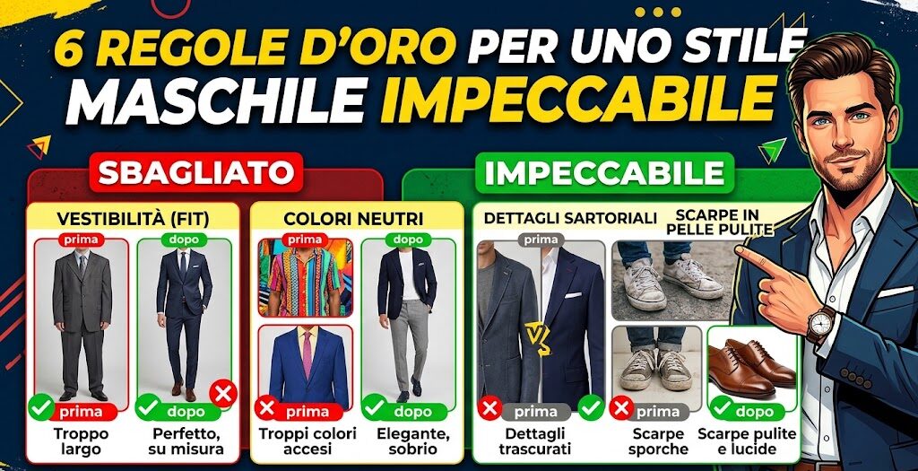 Vestire bene da uomo: i 6 primi passi per costruire uno stile personale che funziona