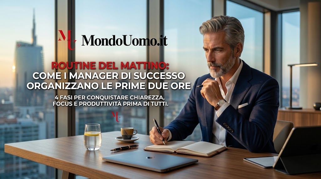 I leader aziendali ed i manager ad alte prestazioni non lasciano le prime due ore al caso