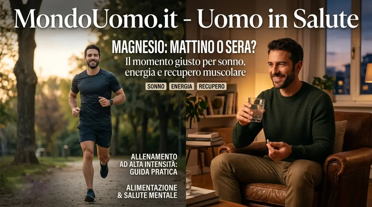 Il momento migliore per assumere il magnesio dipende dall'obiettivo di ogni uomo