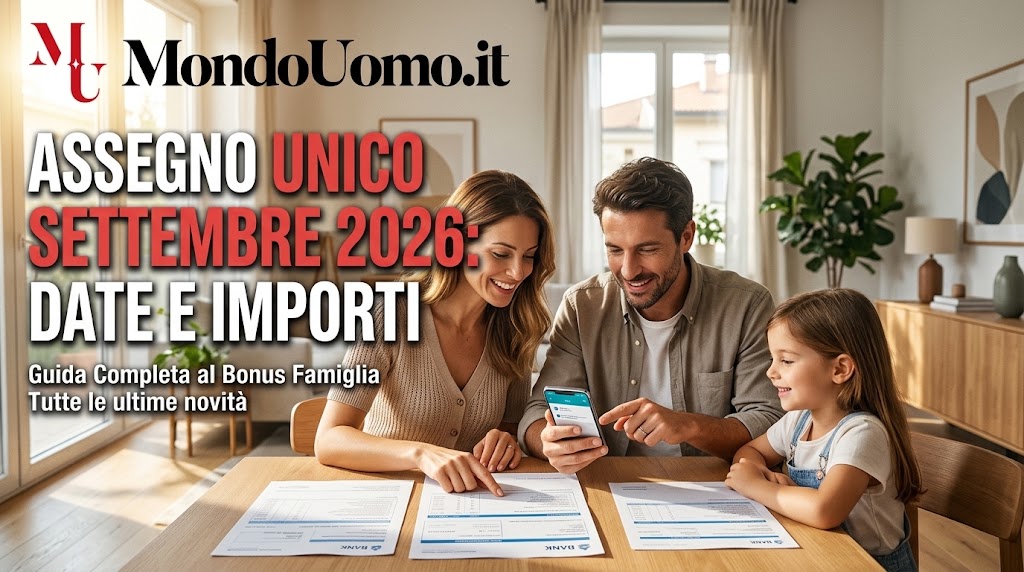 Assegno unico settembre 2026: date di pagamento, importi e chi riceve prima