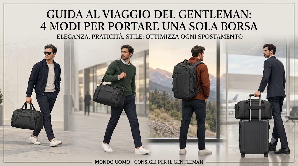 Come Portare un’Unica Borsa da Viaggio: La Guida di Stile e Funzionalità per il Gentleman Moderno